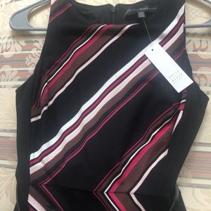 White House black market sheath dress size 0P Sleeveless striped new